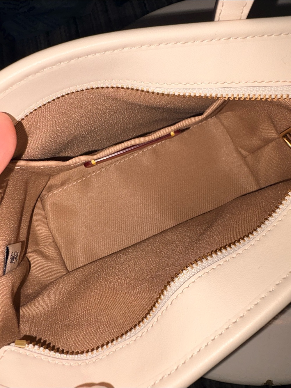 Coach Cream Signature Mini Crossbody Tote with Removable Webbing Strap - Picture 8 of 12